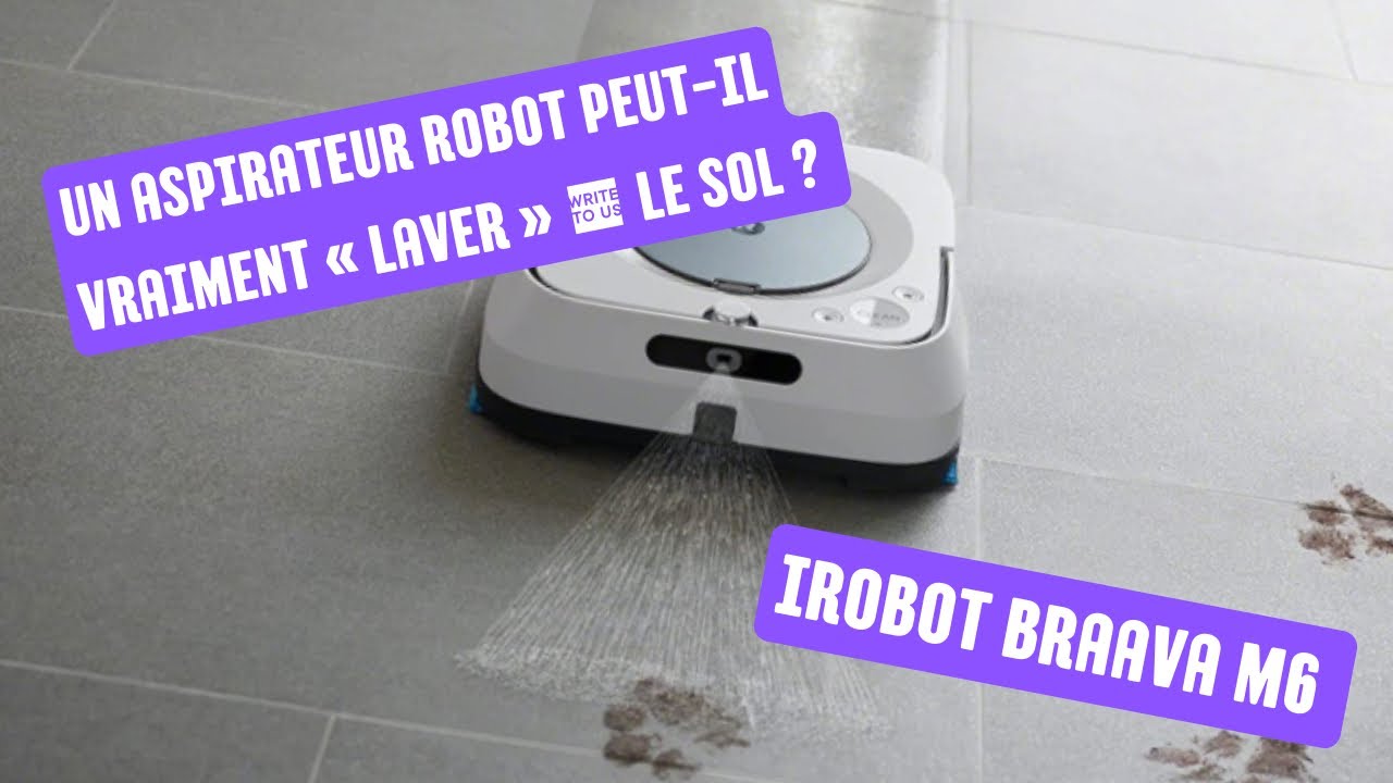 Vadrouille-robot iRobot Braava jet M6 – cartographie intelligente