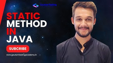 How To Run Static Method in Java