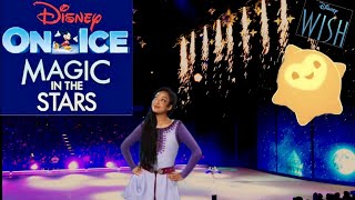 DISNEY on ICE Asha and STAR from WISH! First Time on ICE | Magic in the Stars Crowd Noise Removed