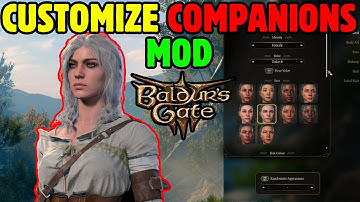 CUSTOMIZE ORIGIN COMPANIONS MOD in Baldur