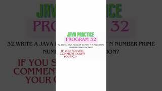 Java Practice Program 32 |#java #javaprogramming #javatutorial #education #programming #python #sql