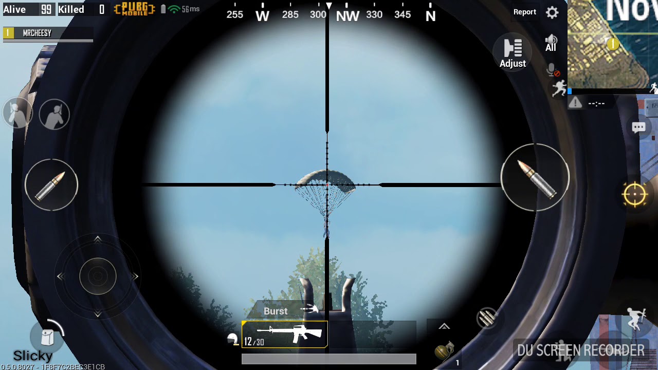 PUBG MOBILE PARACHUTE KILL!!!!!