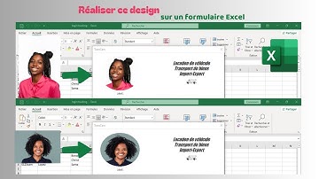 Concevoir ce formulaire avec photo de profil et logo sur Excel VBA (pas à pas)