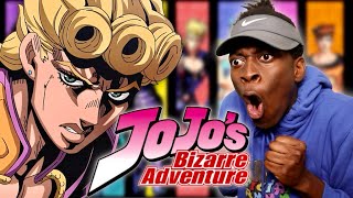 JOJO'S BIZARRE ADVENTURE Openings 1-9 REACTION | Anime OP Reaction