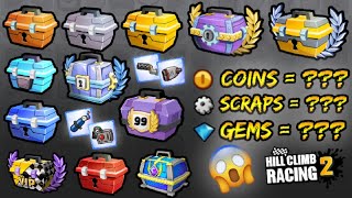 Hill Climb Racing 2 - All Type of Chests Opening 😍 and Rewards 🎁