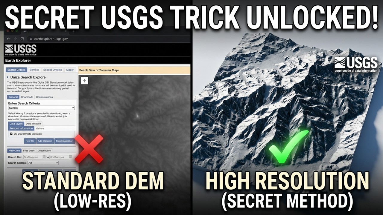 Secret Trick to Download High-Resolution DEM Data from USGS Earth Explorer