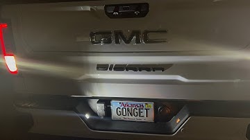 2022 GMC Sierra refresh LED license plate housing
