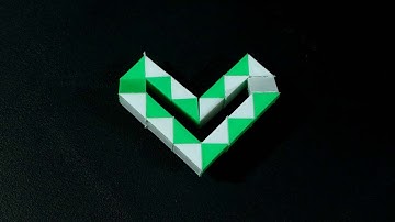 how to make a Simple Heart-type 2 using Snake Cube-24 Blocks