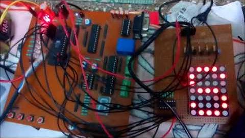 5x7 Dot Matrix - Interfacing with 8051 Microcontroller