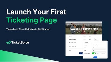 Launch Your First Event Ticketing Page on TicketSpice