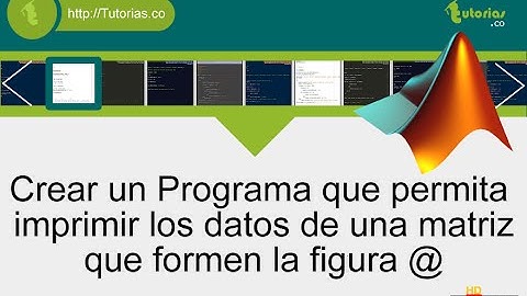 arrays – matLab (imprimir datos figura arroba)