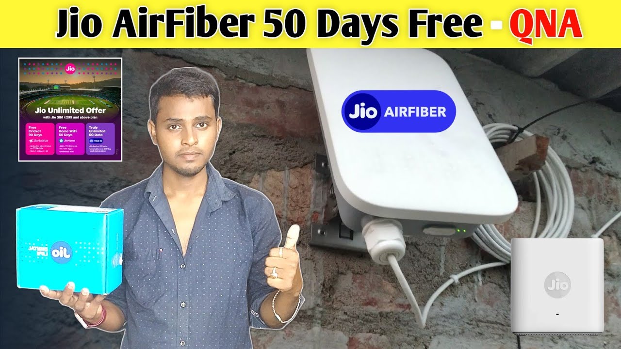 Airfiber Jio AirFiber Installation Process 🔥 QNA | Jio AirFiber 50 Days FREE ...