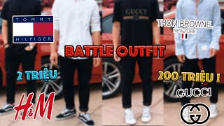 Battle Outfit 2 triệu vs 200 triệu | Liệu có cần nhiều tiền mới mặc đẹp? H&M vs Gucci, Louis vuitton