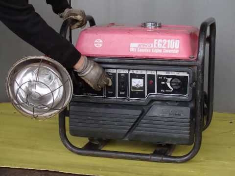 新ダイワ☆発電機☆EG2100☆テスト - YouTube