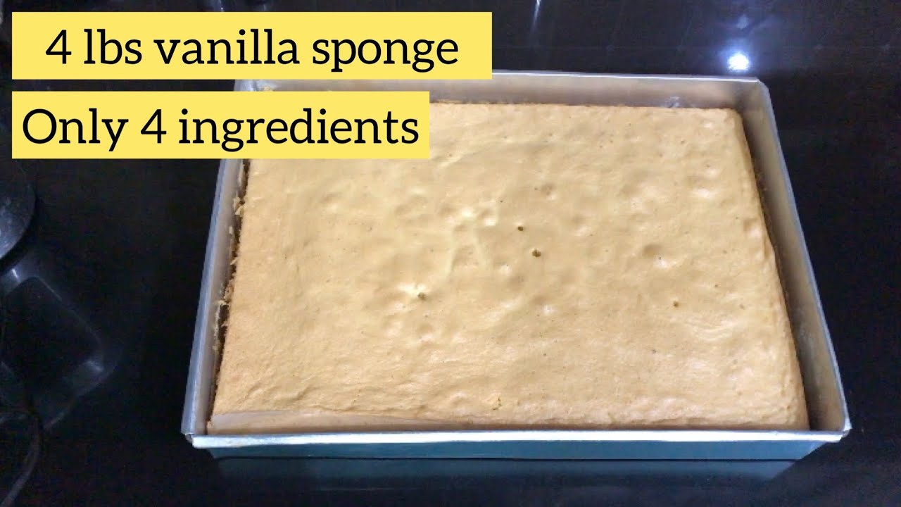 Easiest vanilla 4 pounds sponge cake recipe|| by cake my day