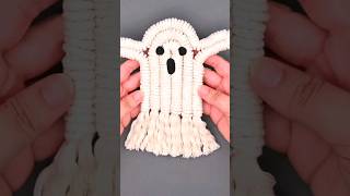 Macrame Ghost 👻 #easycrafts #halloweencrafts #macrametutorial
