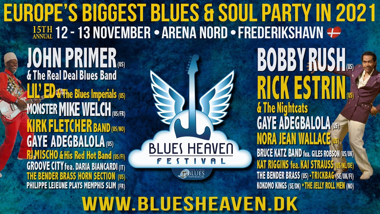 7 minutes official playlist (preview) for Blues Heaven, Frederikshavn, Denmark
