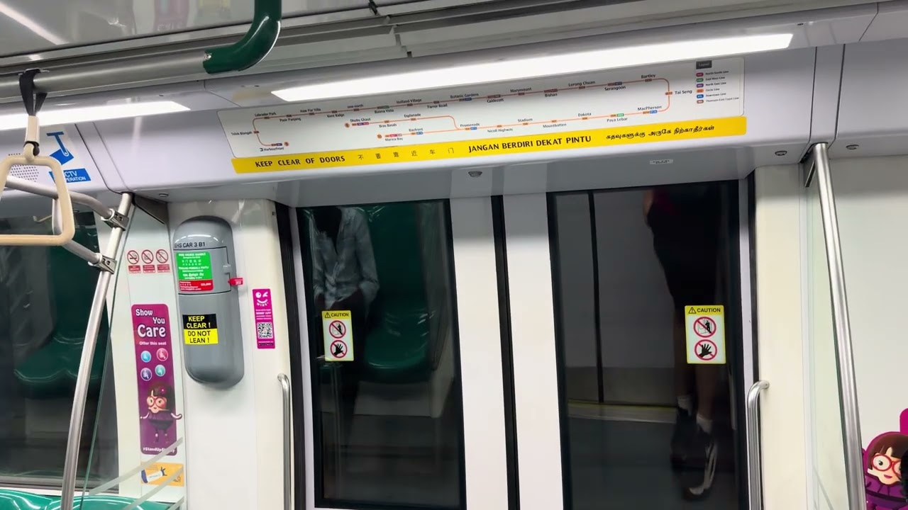 [iP17 4K60] SMRT Alstom Metropolis C830 (822): Dakota to Promenade. 