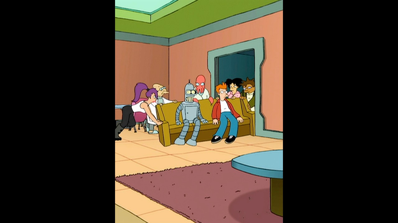 Fry and Bender Decide to Be Roommates.