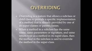 Session 29 -  Polymorphism in Java part 1 -  Explanation and overloading example