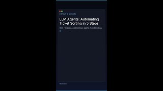 LLM Agents: Automating Ticket Sorting in 5 Steps