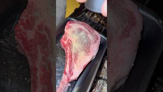 Premium Tomahawk ribeye steak🥩😋 #wife #mom #cooking #grillingseason #food #mealideas #dinner