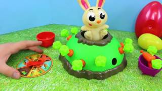 Jumping Jack Pop Rabbit Kids Board Game ❤ Bunny Surprise Eggs, Blind Bags & Frozen Elsa Barbie screenshot 5