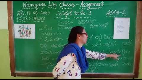 AP & TS CLASS II TELUGU SL ASSIGNMENT VIDEO DAY 3