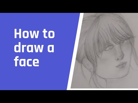 How to draw a face Tutorial sketching - YouTube