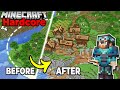 I built a fisherman village in minecraft hardcore 120 survival lets play