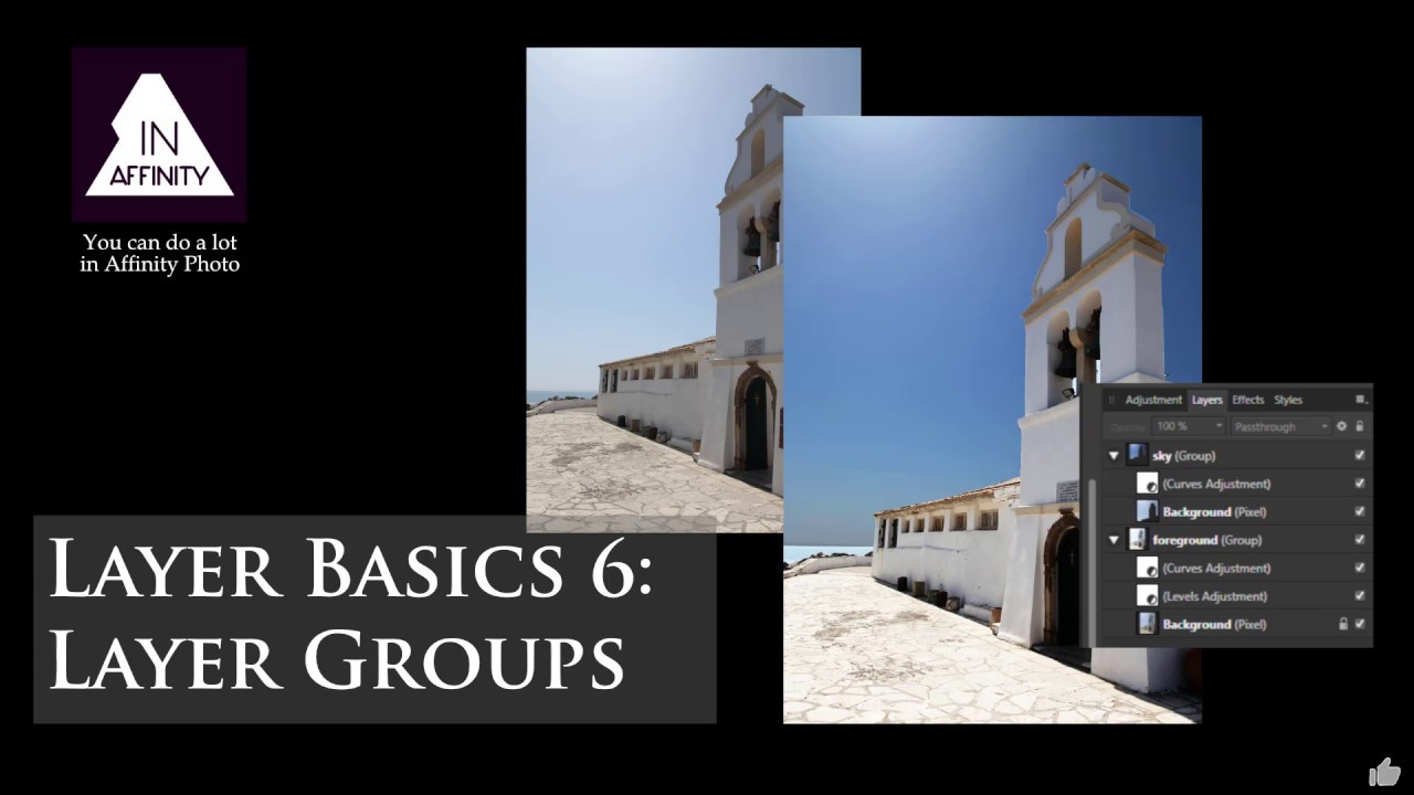 Layers Basics 6: Groups, with Affinity Photo - YouTube
