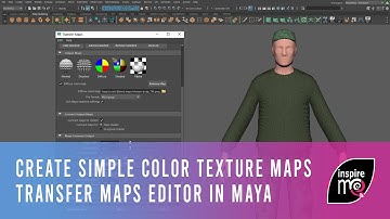Create simple color texture maps with the Transfer Maps editor in Autodesk Maya 2018