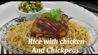 how to cook rice with chicken and Chickpeas