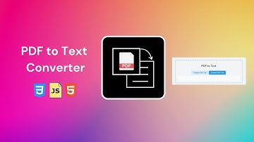 📄 Convert PDF to Text with HTML, CSS & JavaScript – Easy Tutorial!