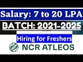 🔥Software Jobs for freshers|Jobs in Hyderabad Jobs|Off campus drive for 2025 batch|off campus hiring