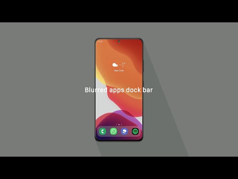 iWALL: iOS Blur Dock Bar