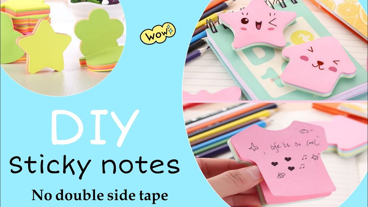 How to make Sticky Notes/How to make Post it notes /Sticky notes