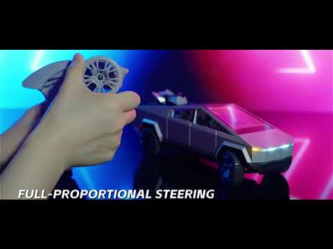 Машинка на радіокеруванні JRC-C8817 Tesla Cybertruck Grey – Гоночний автомобіль, Позашляховик, 4WD, до 10 км/год, до 30 хв., 25 м, видео 1