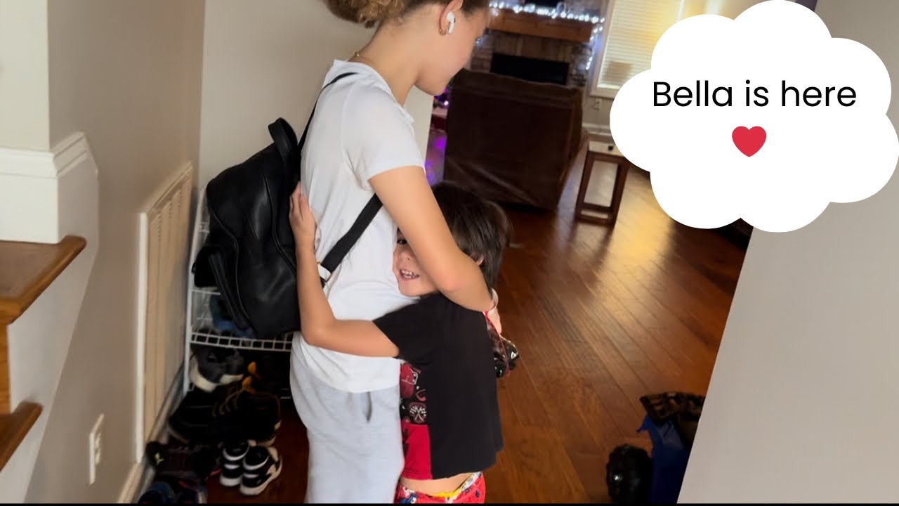 Bella is here! The boys are so happy to see their sister 