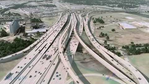 Updated Visualization of I-35W from I-30 to I-820 in Fort Worth