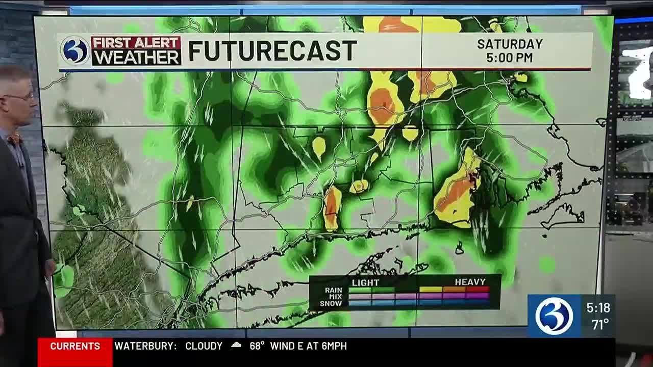 FORECAST: Rain could be heavy on Saturday - YouTube