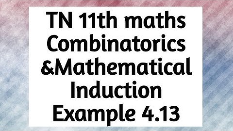 11th maths example 4.13