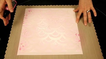 Scrapbookcom - Masking and Misting Technique