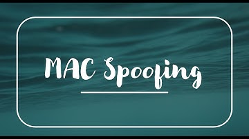 MAC Spoofing. Change MAC Address. MACCHANGER in Kali Linux. Ethical Hacking Tutorials #macspoofing