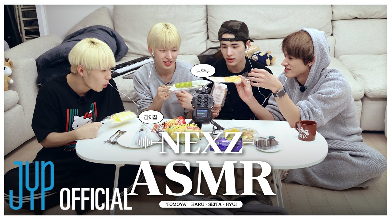 NEXZ ASMR 🎧 #1 | 숙소 애장품, 오일 파스텔, 키보드, 탕후루, 두쫀쿠 | TOMOYA · HARU · SEITA · HYUI