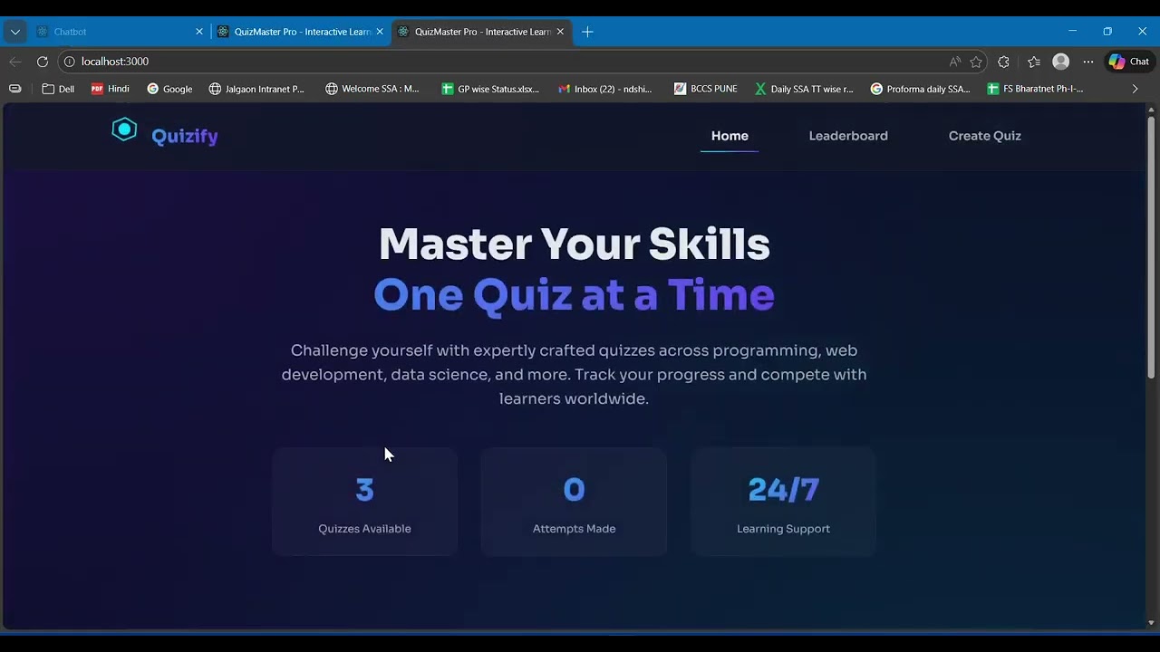 Online Quiz Application | Project Demo