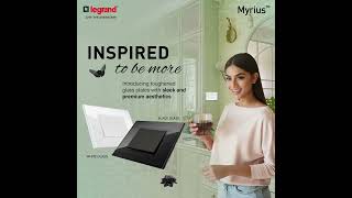 The Legrand Myrius is a series of modular electrical switch