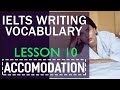 IELTS writing vocabulary by topics : Lesson 10 Accommodation