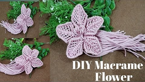 How To  Make a stunning Macrame Christmas Star Flower || DIY  tutorial