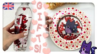 3 GIFT IDEAS for VALENTINE'S DAY ❤️ PAINTING & SENSORY BOTTLES ⭐️ Gato Rainbow & Gata Moon